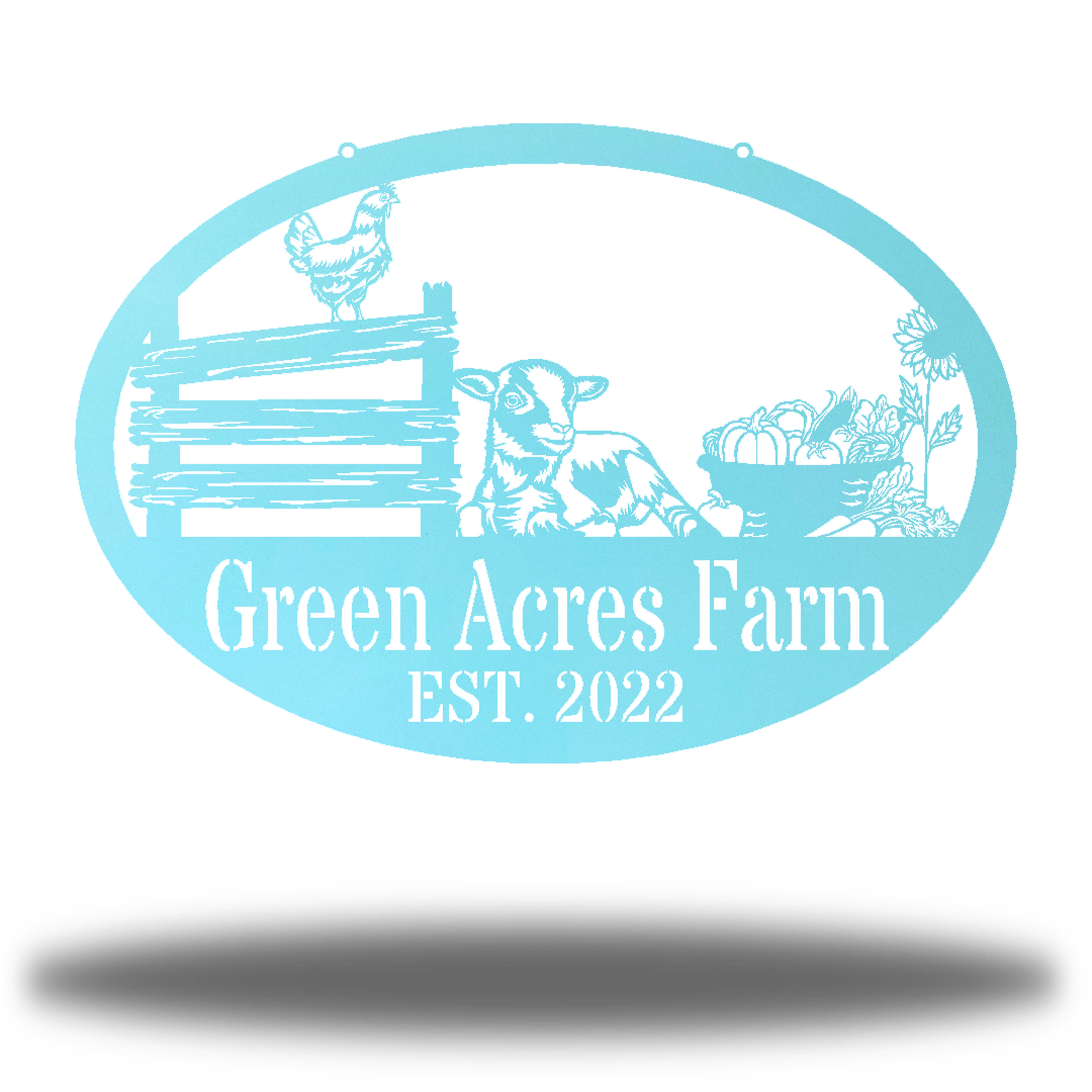 Riverside Designs-Farmstead Monogram-Metal Wall Art Décor