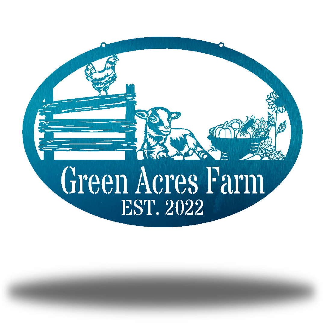 Riverside Designs-Farmstead Monogram-Metal Wall Art Décor