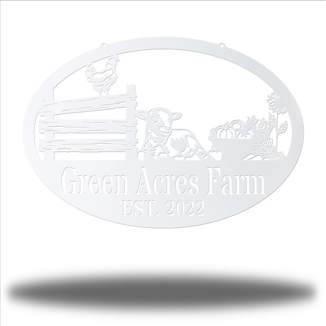 Riverside Designs-Farmstead Monogram-Metal Wall Art Décor