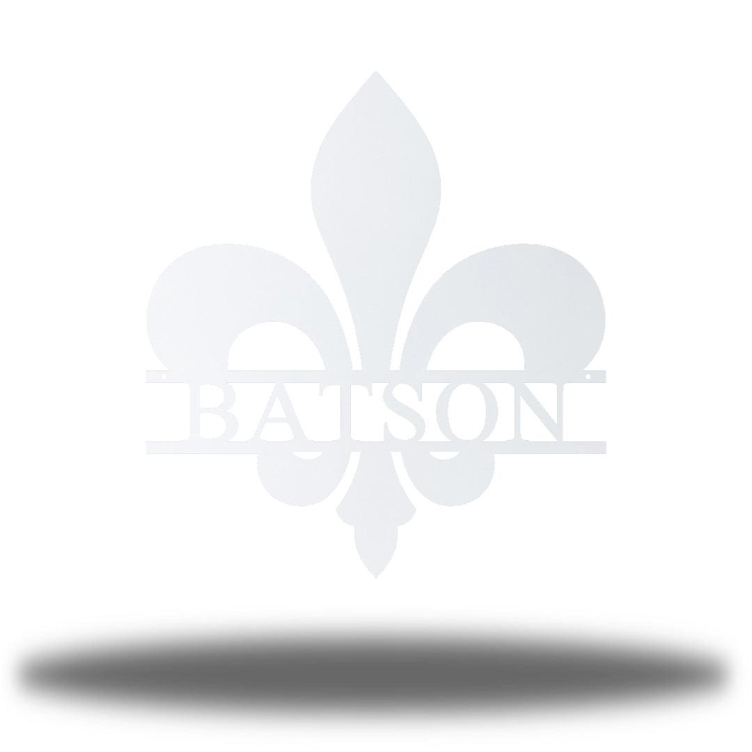 Riverside Designs-Fleur De Lis Split Letter Monogram-Metal Wall Art Décor