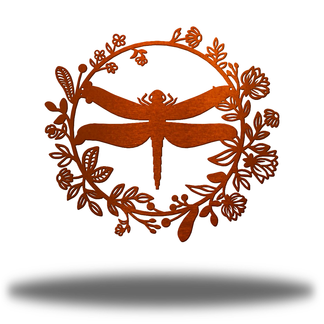 Riverside Designs-Floral Dragonfly-Metal Wall Art Décor