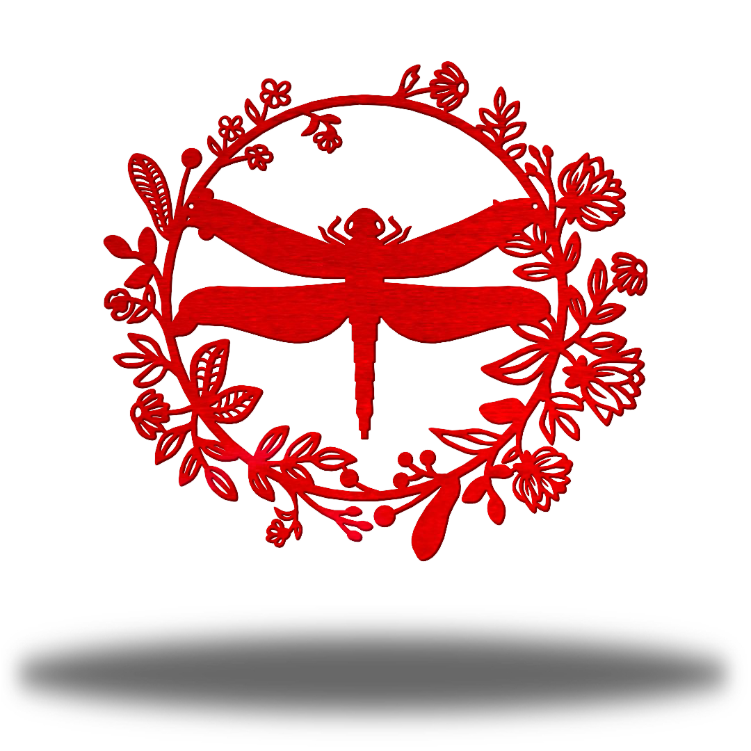 Riverside Designs-Floral Dragonfly-Metal Wall Art Décor