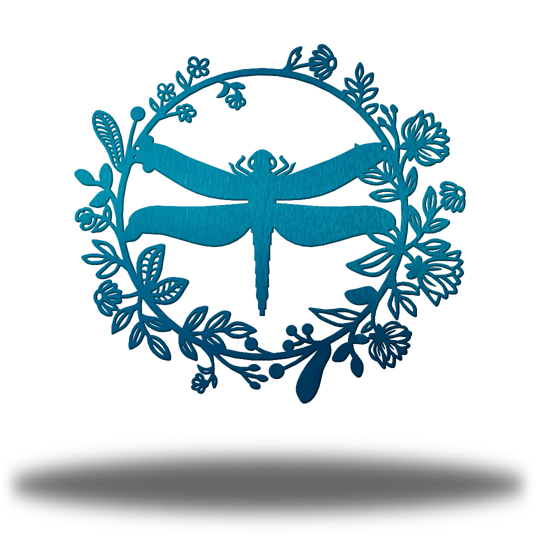 Riverside Designs-Floral Dragonfly-Metal Wall Art Décor