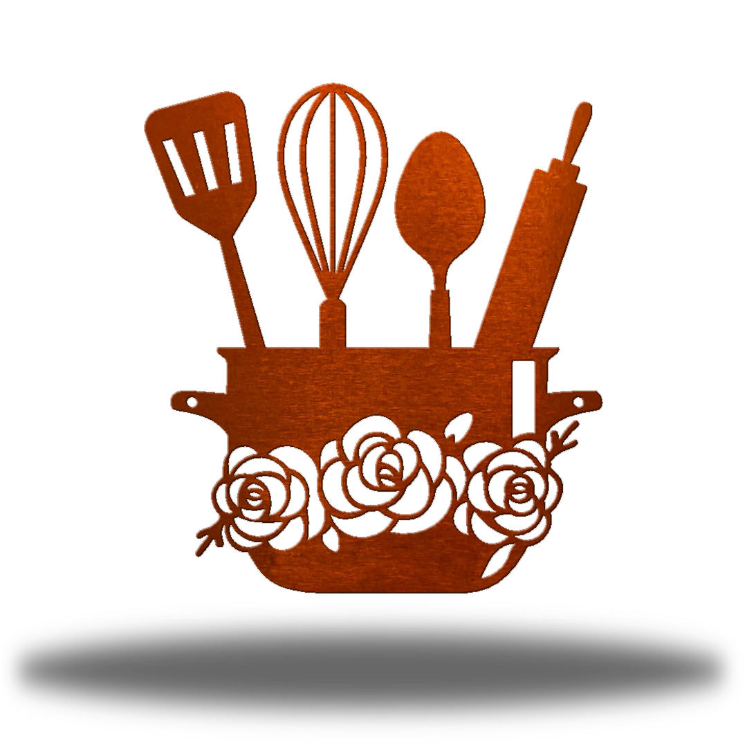Floral Kitchen Sign