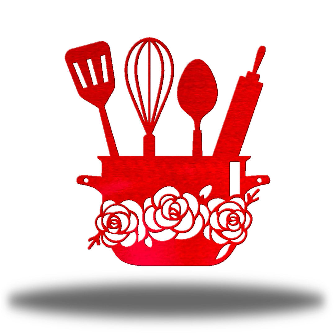 Floral Kitchen Sign