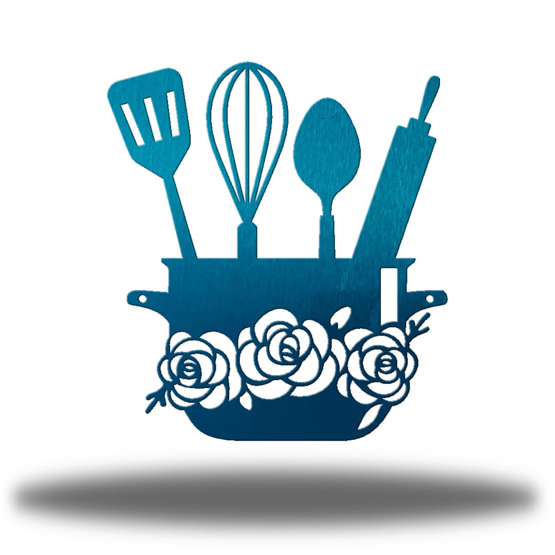 Floral Kitchen Sign