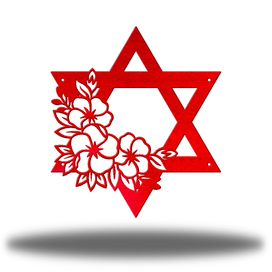 Floral Star of David