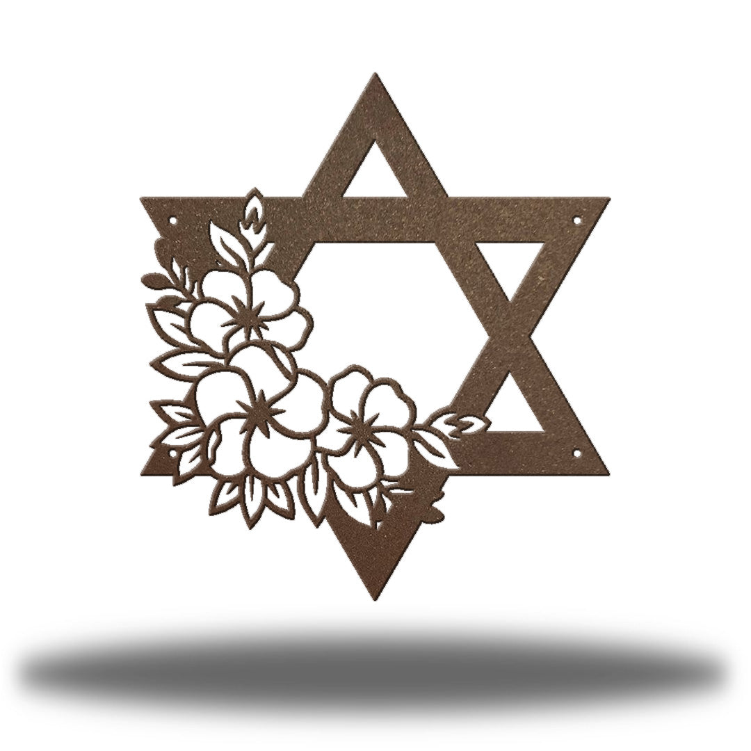 Floral Star of David