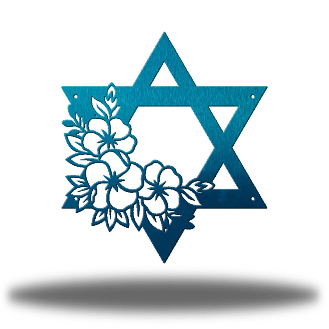 Floral Star of David