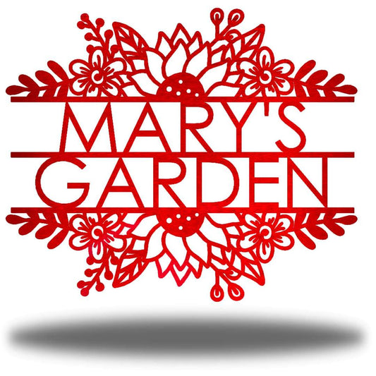 Riverside Designs-Floral Garden Monogram-Metal Wall Art Décor