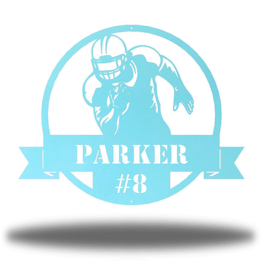 Riverside Designs-Football Monogram-Metal Wall Art Décor