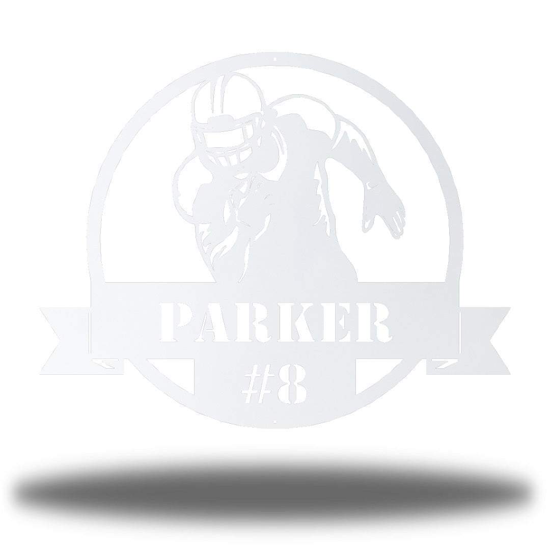 Riverside Designs-Football Monogram-Metal Wall Art Décor