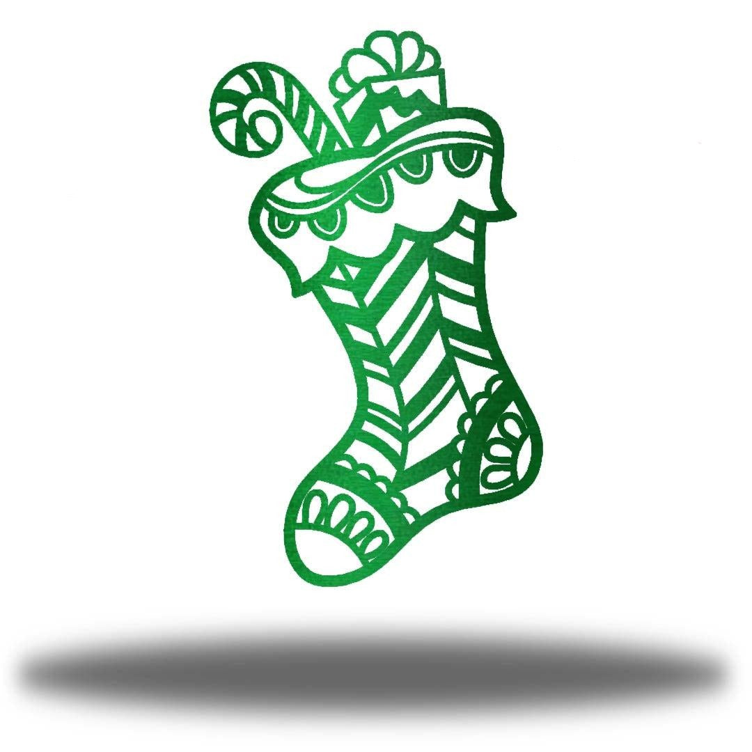 Riverside Designs-Christmas Stocking-Metal Wall Art Décor