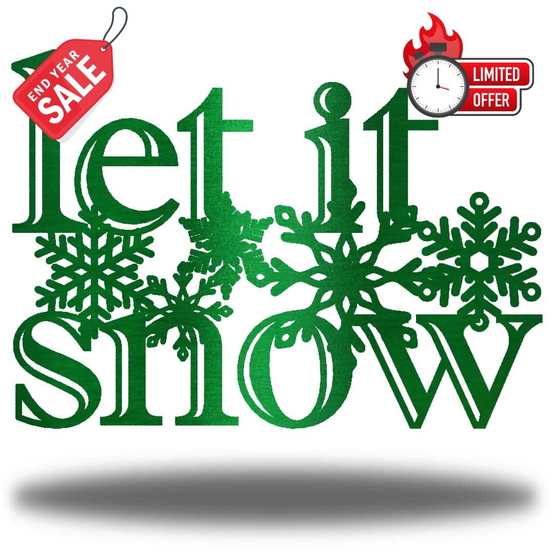 Riverside Designs-Let It Snow-Metal Wall Art Décor