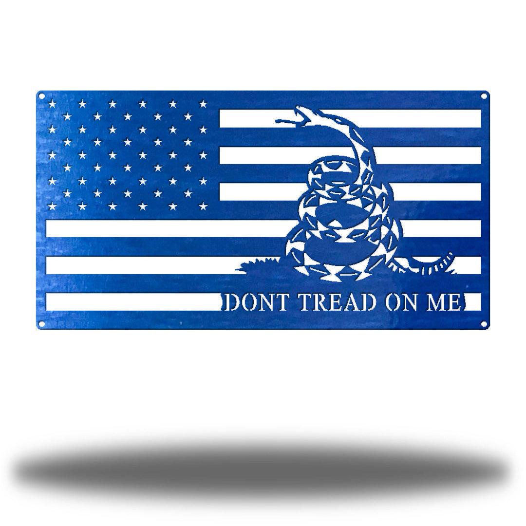 Riverside Designs-Gadsden Rectangle Flag-Metal Wall Art Décor