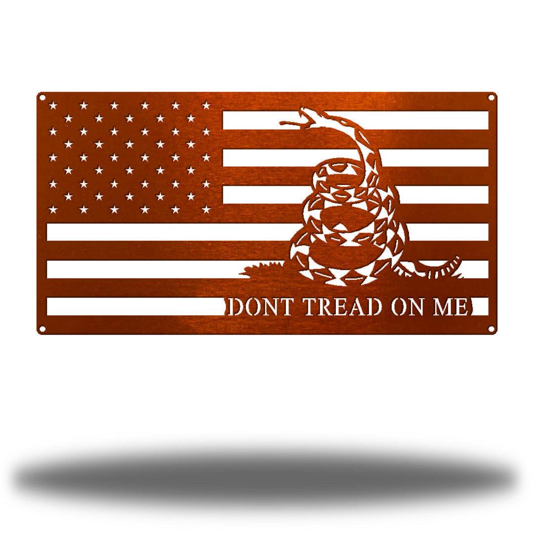 Riverside Designs-Gadsden Rectangle Flag-Metal Wall Art Décor