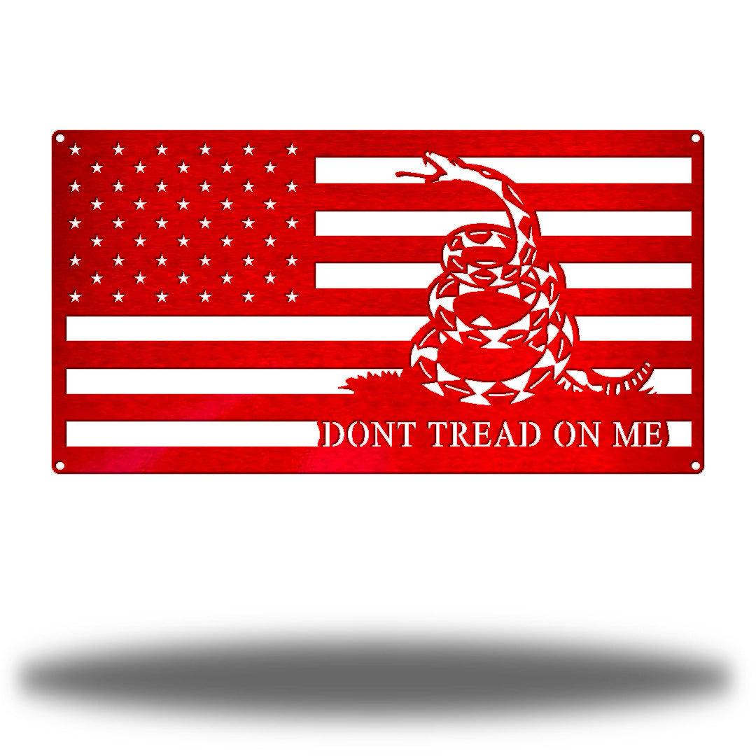 Riverside Designs-Gadsden Rectangle Flag-Metal Wall Art Décor