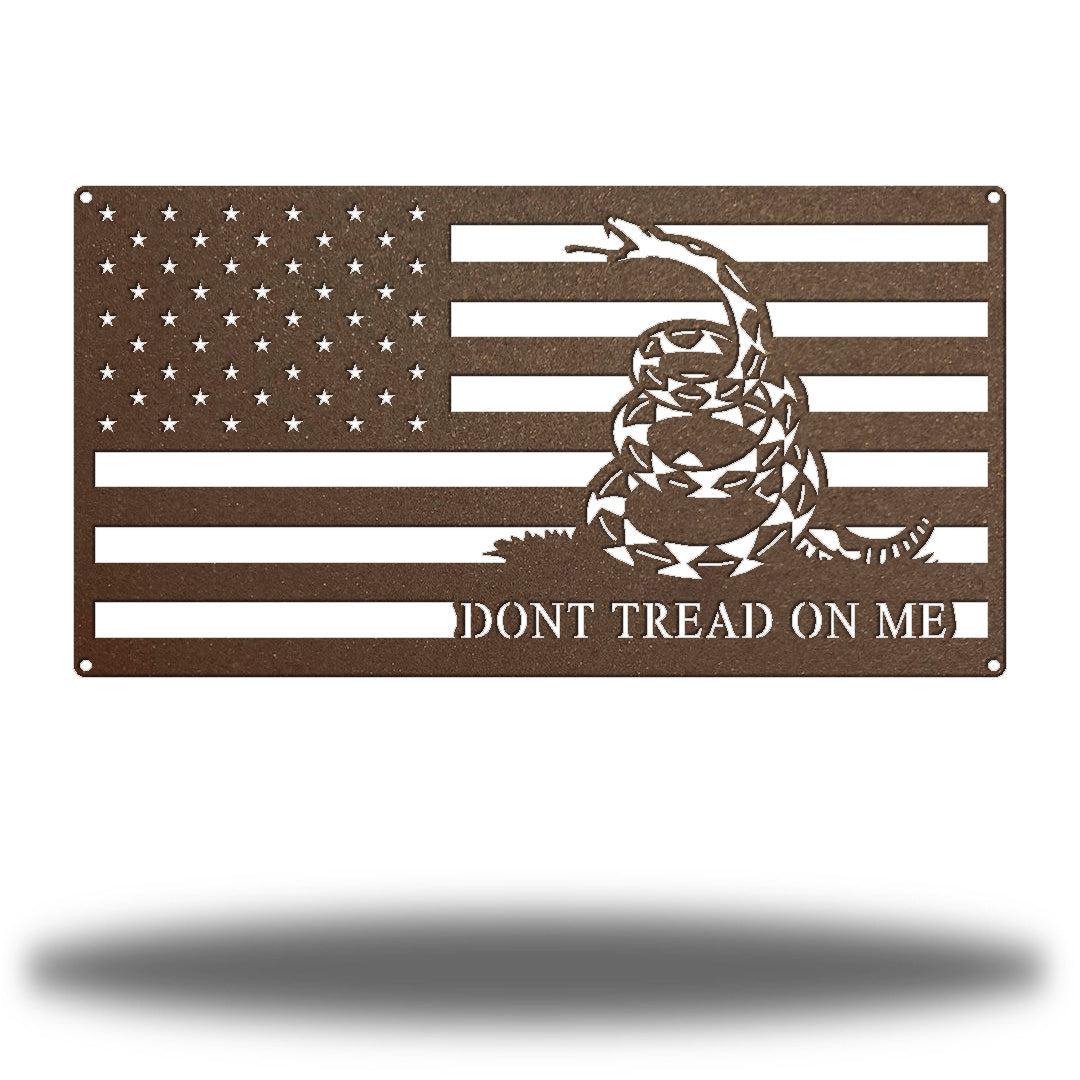 Riverside Designs-Gadsden Rectangle Flag-Metal Wall Art Décor