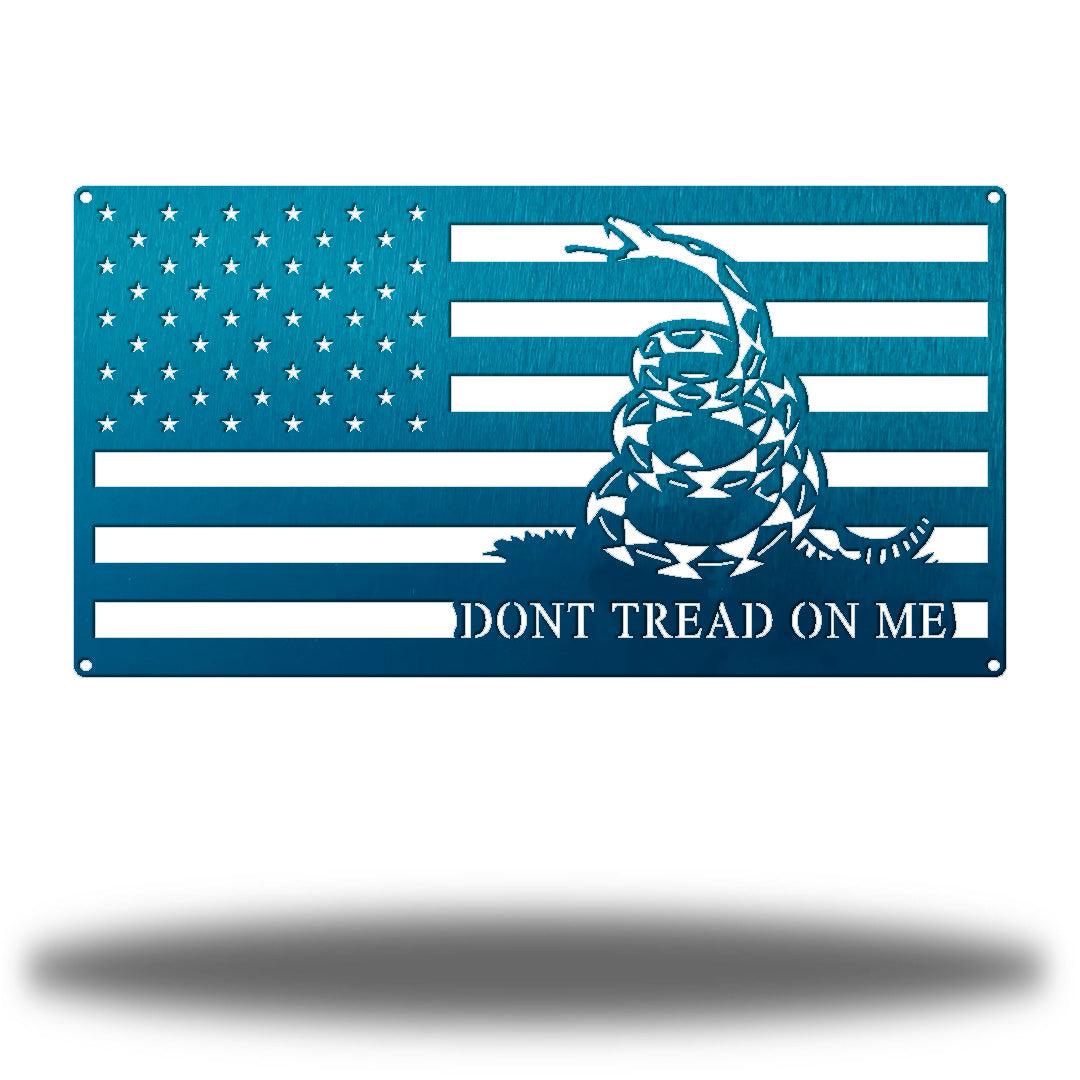 Riverside Designs-Gadsden Rectangle Flag-Metal Wall Art Décor