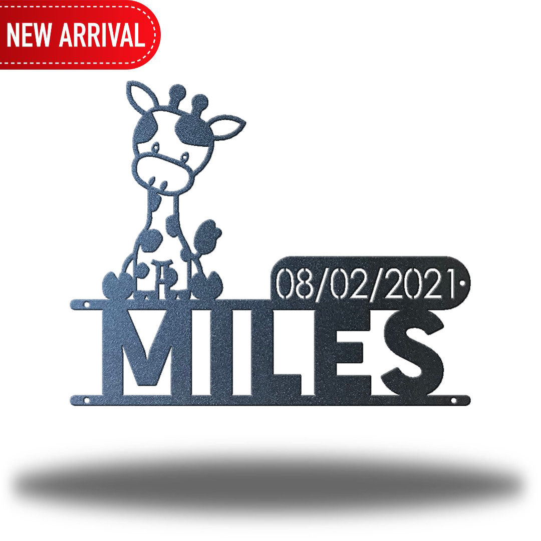 Giraffe D.O.B Monogram