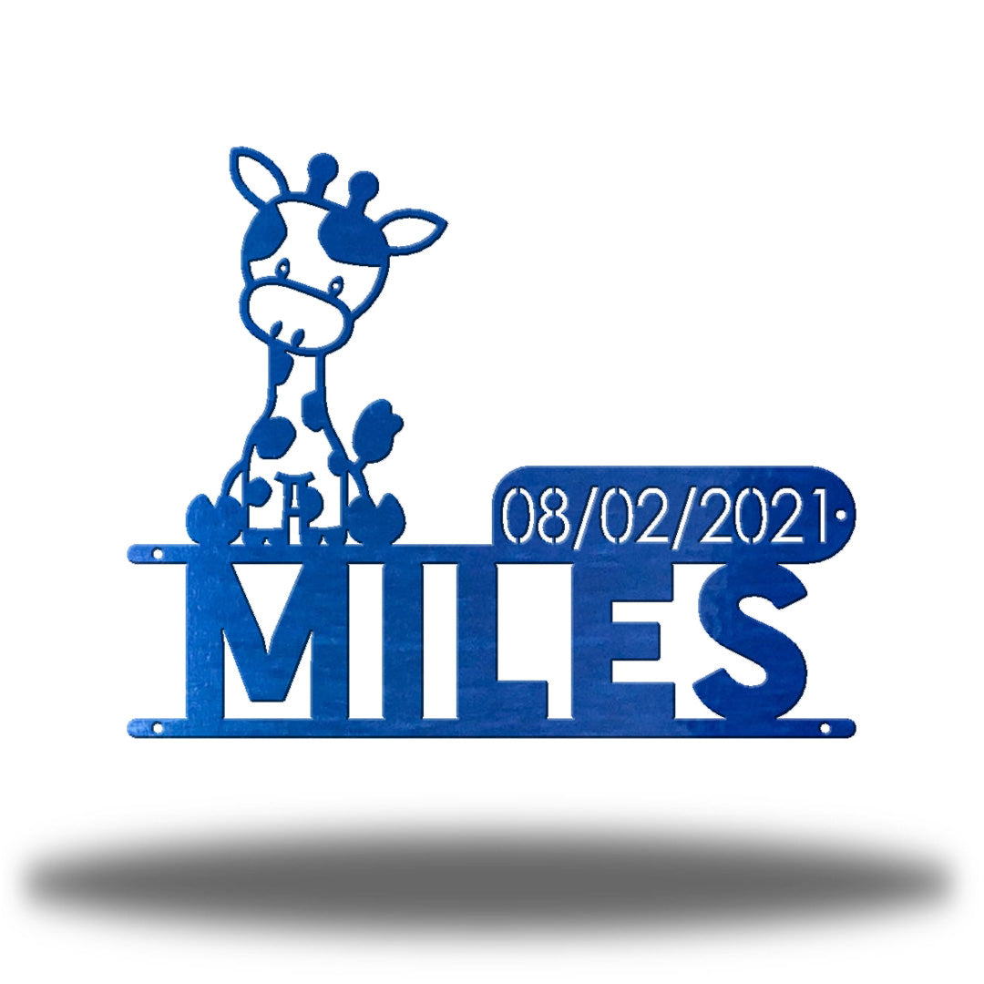 Giraffe D.O.B Monogram