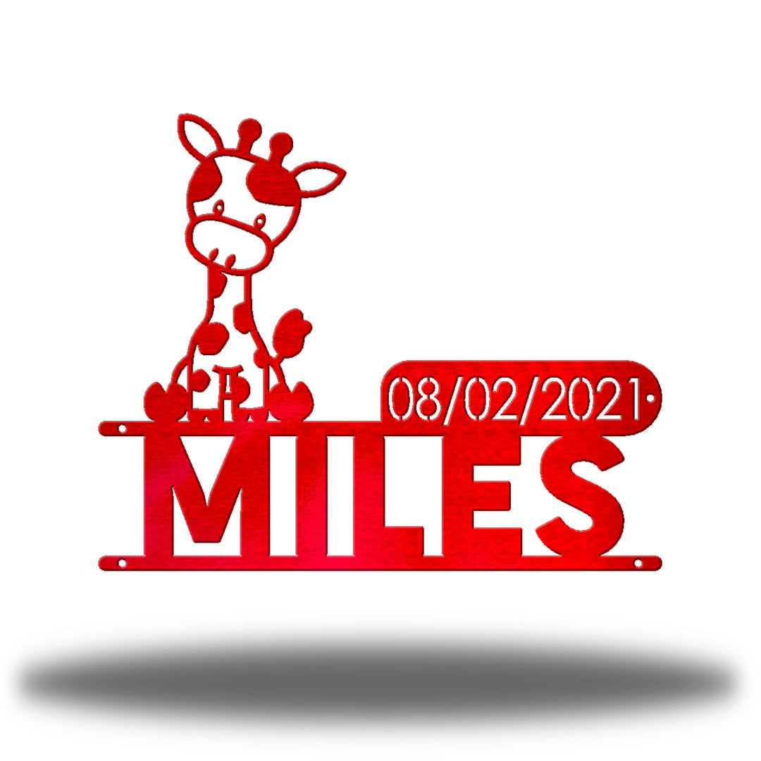 Giraffe D.O.B Monogram