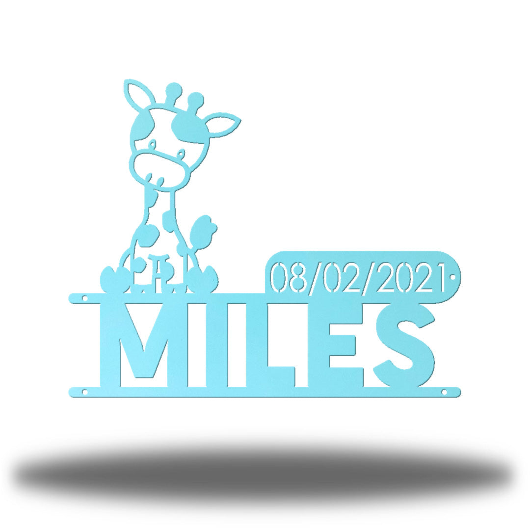 Giraffe D.O.B Monogram