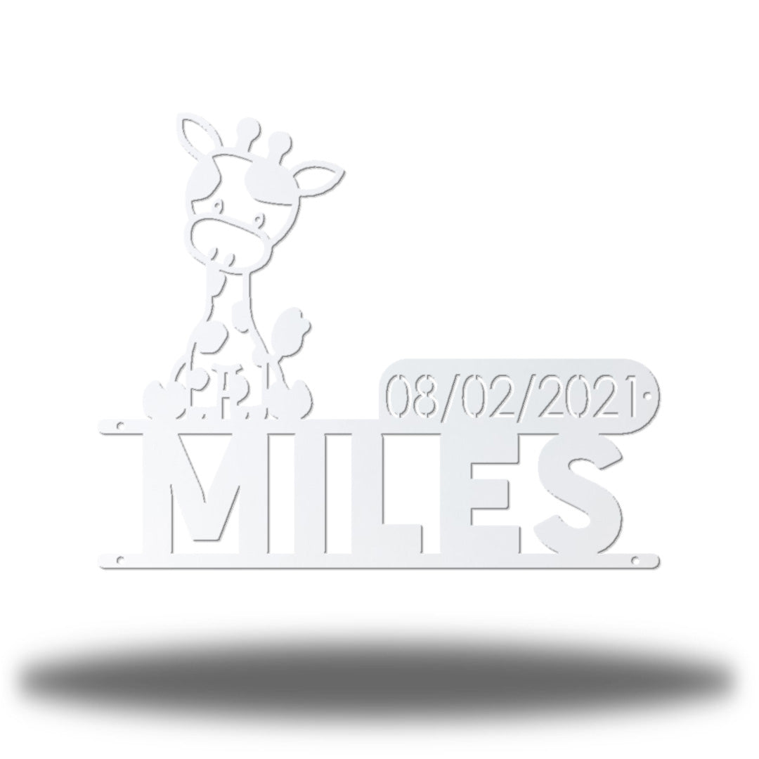 Giraffe D.O.B Monogram