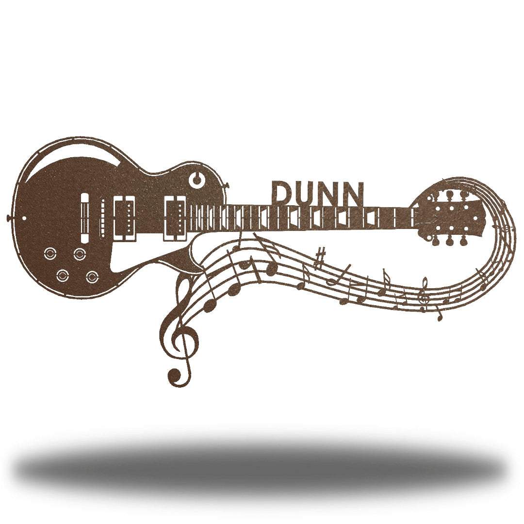 Riverside Designs-Guitar Monogram-Metal Wall Art Décor