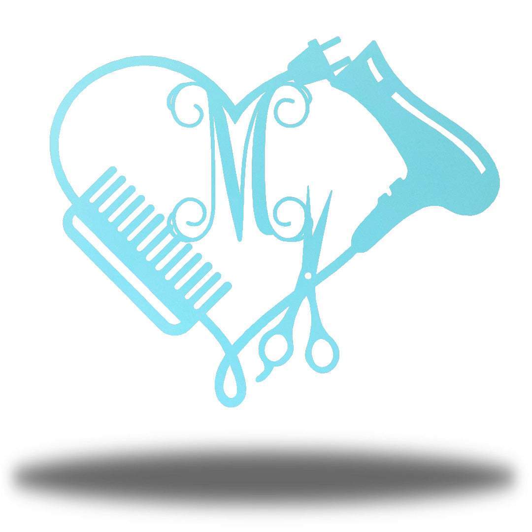 Riverside Designs-Hair Dresser Monogram-Metal Wall Art Décor