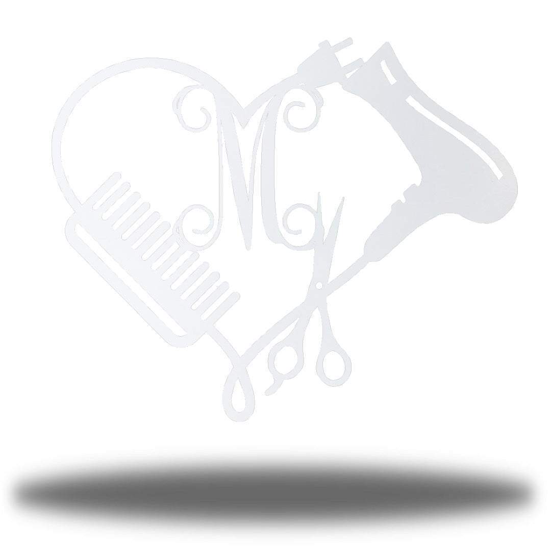 Riverside Designs-Hair Dresser Monogram-Metal Wall Art Décor