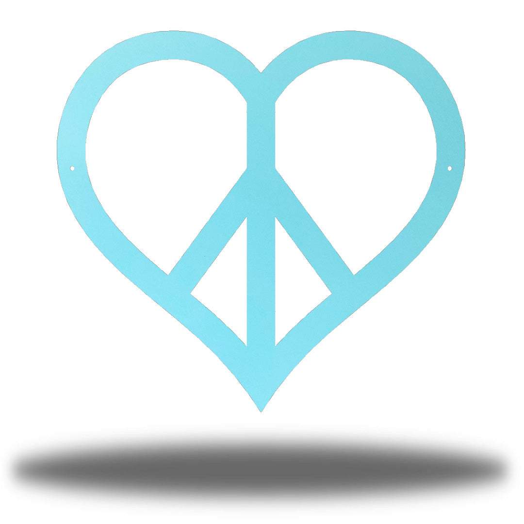 Riverside Designs-Heart Peace Sign-Metal Wall Art Décor