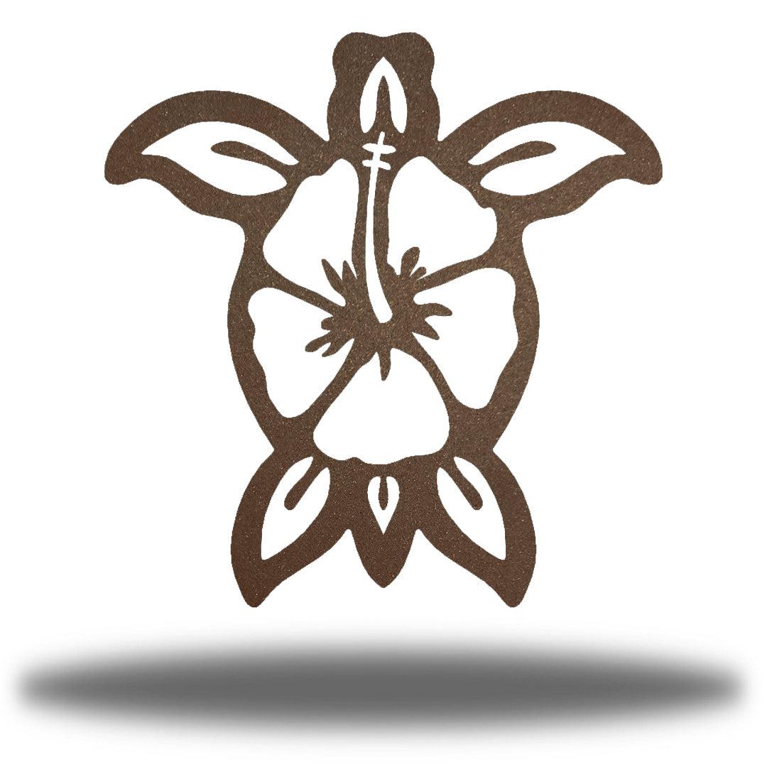 Riverside Designs-Hibiscus Turtle-Metal Wall Art Décor