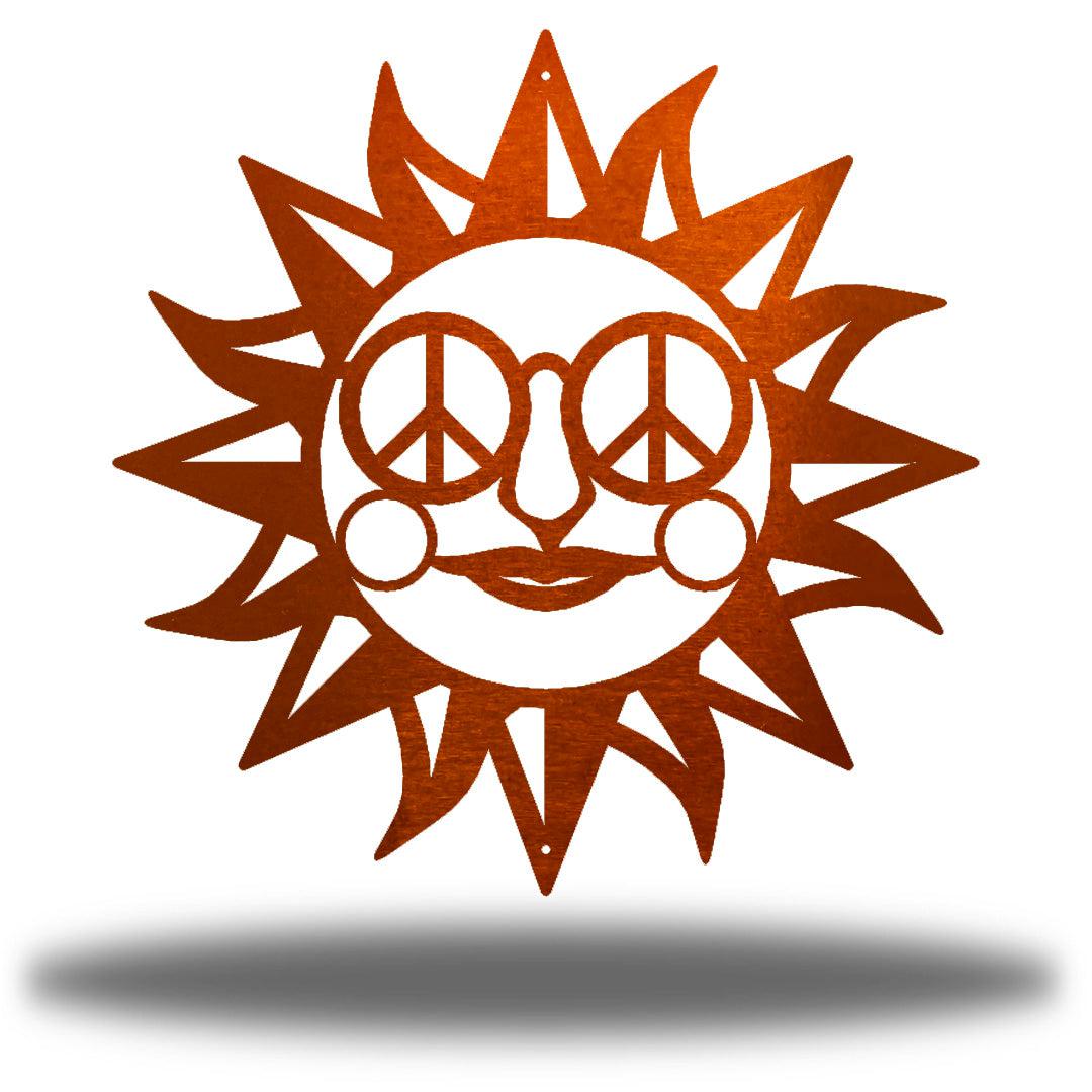 Riverside Designs-Hippie Sun-Metal Wall Art Décor