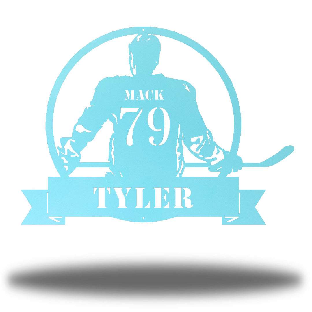 Riverside Designs-Hockey Monogram-Metal Wall Art Décor