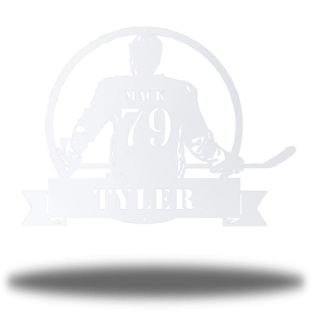 Riverside Designs-Hockey Monogram-Metal Wall Art Décor