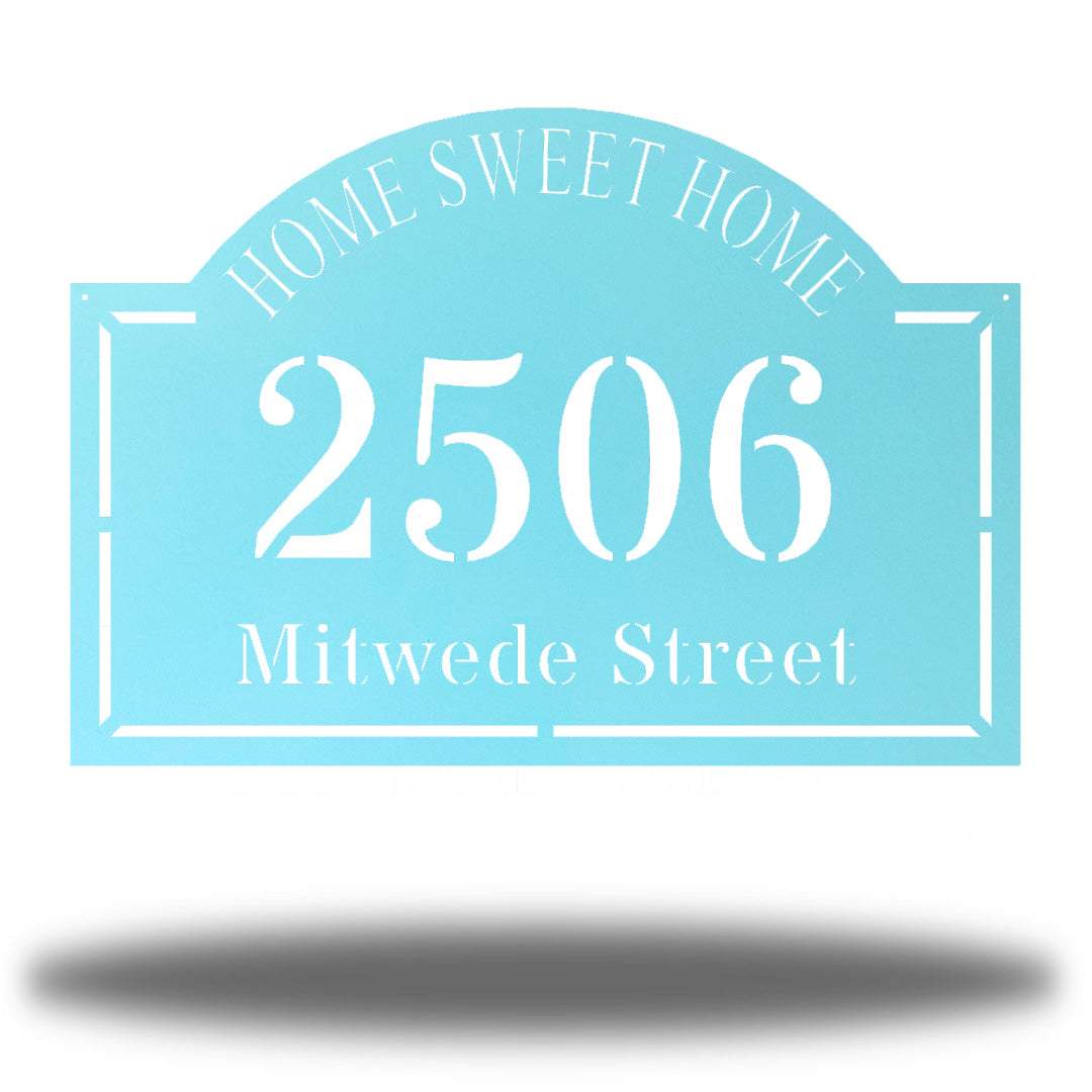 Riverside Designs-Home Sweet Home Address Sign-Metal Wall Art Décor