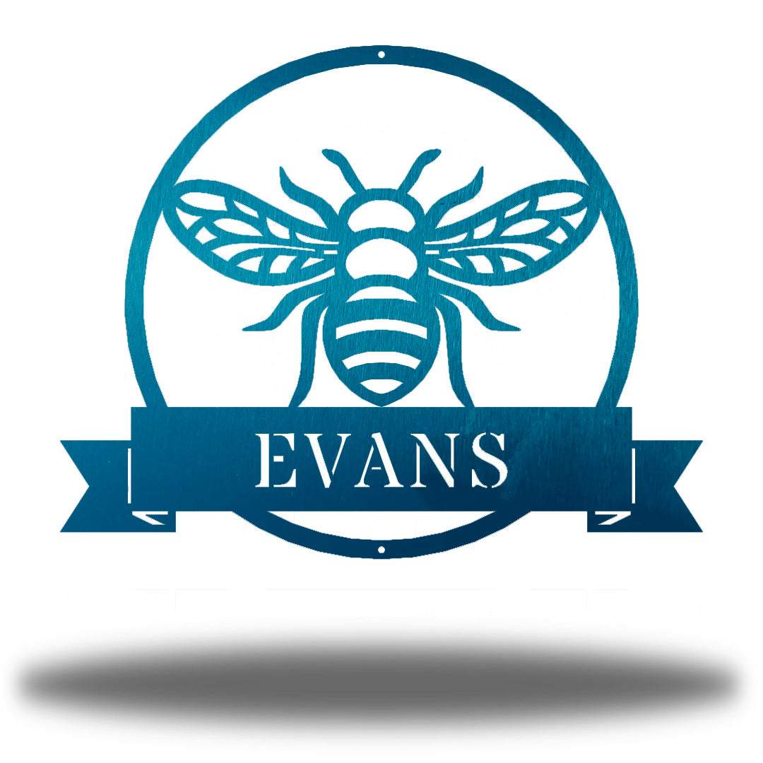 Riverside Designs-Honey Bee Monogram-Metal Wall Art Décor