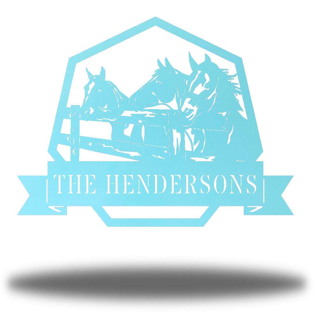 Riverside Designs-Horse Stable Monogram-Metal Wall Art Décor