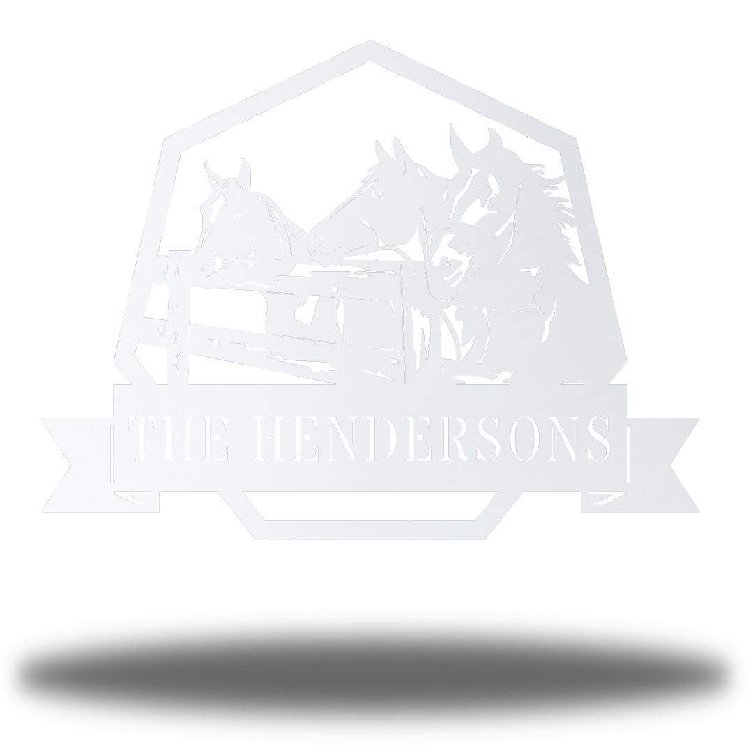 Riverside Designs-Horse Stable Monogram-Metal Wall Art Décor