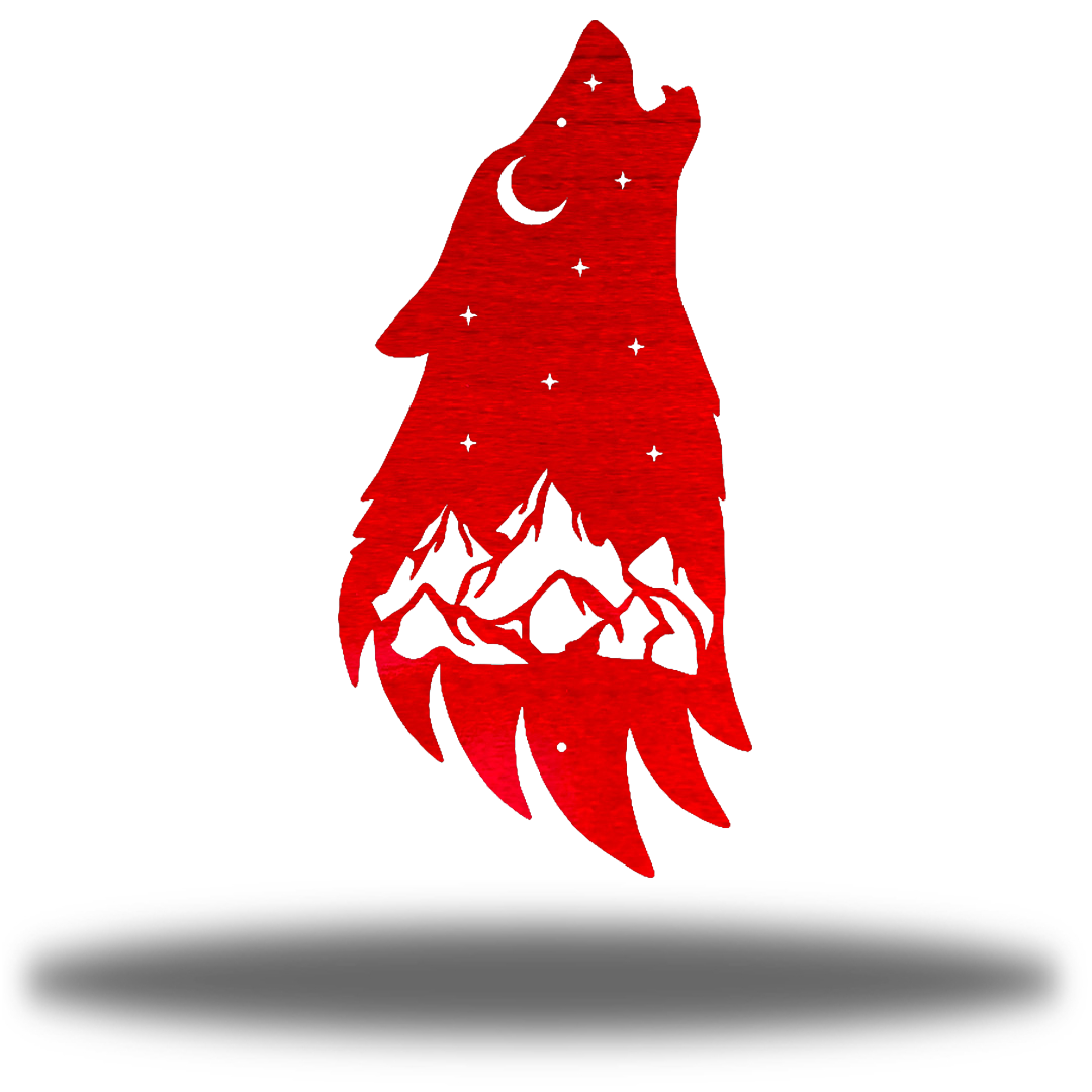 Riverside Designs-Howling Wolf-Metal Wall Art Décor
