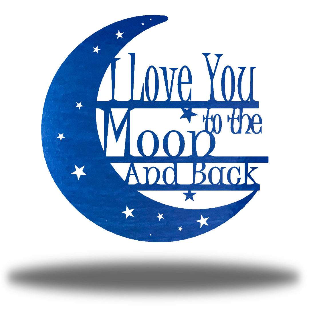 Riverside Designs-I Love You to the Moon and Back-Metal Wall Art Décor