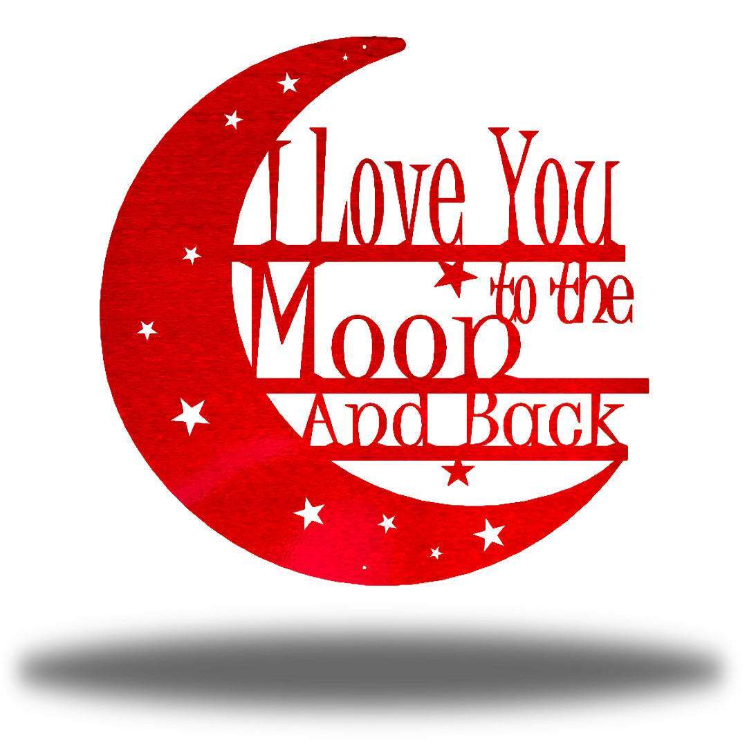 Riverside Designs-I Love You to the Moon and Back-Metal Wall Art Décor