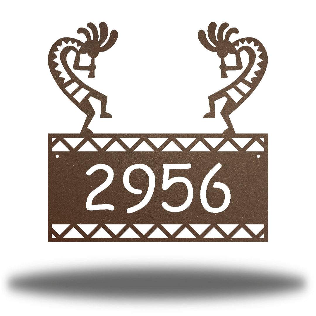 Riverside Designs-Kokopelli Address Sign-Metal Wall Art Décor