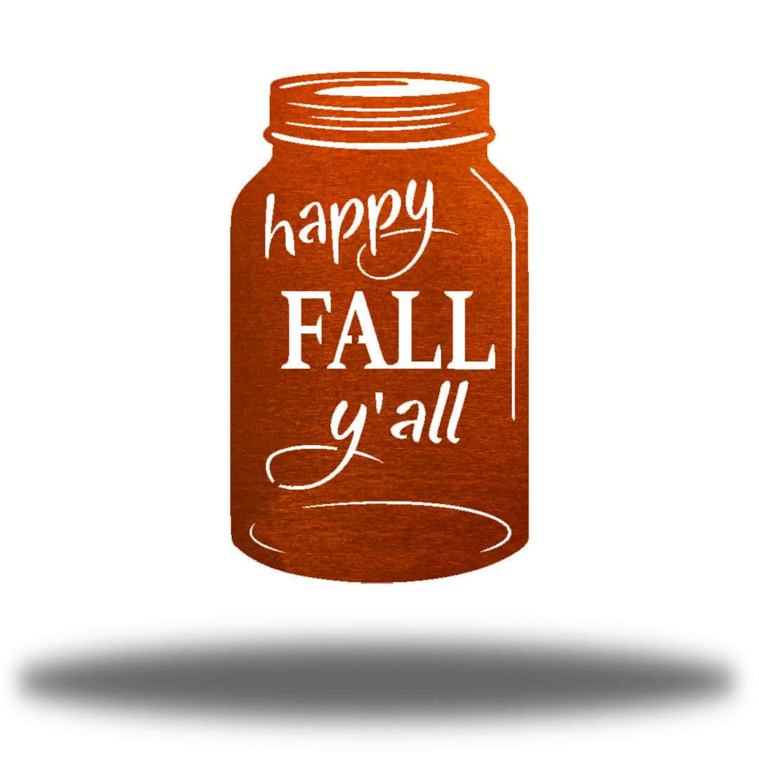 Riverside Designs-Happy Fall Y'all Jar-Metal Wall Art Décor