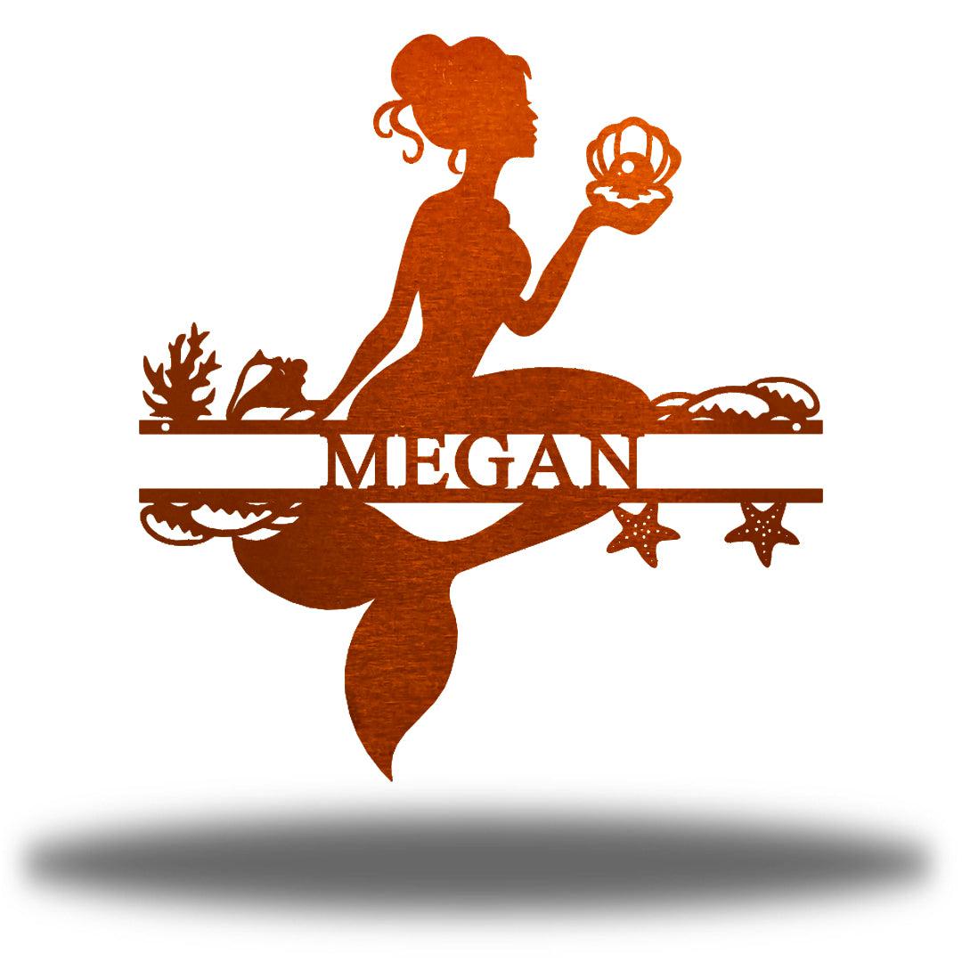 Riverside Designs-Mermaid Monogram-Metal Wall Art Décor