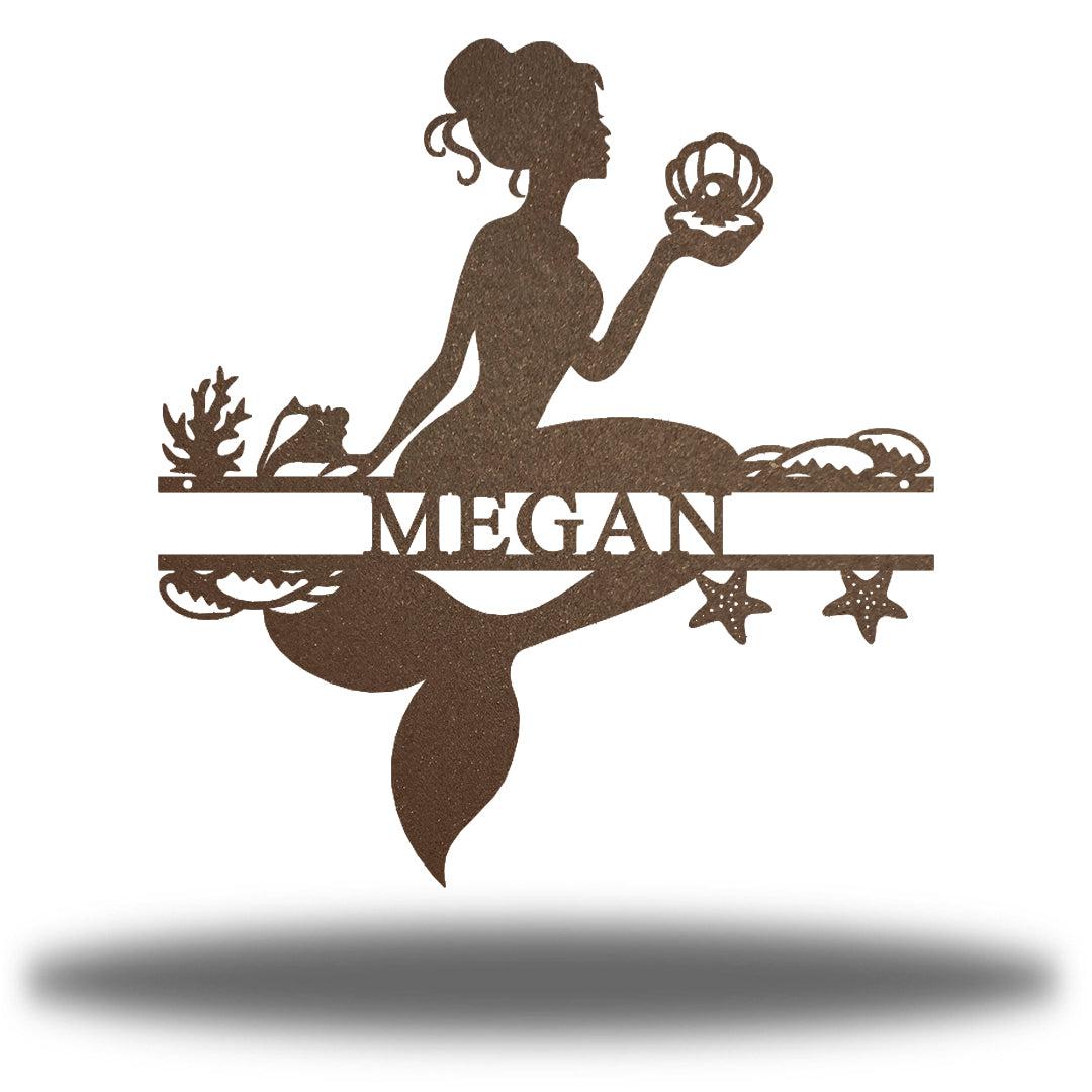 Riverside Designs-Mermaid Monogram-Metal Wall Art Décor