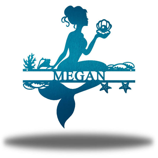 Riverside Designs-Mermaid Monogram-Metal Wall Art Décor