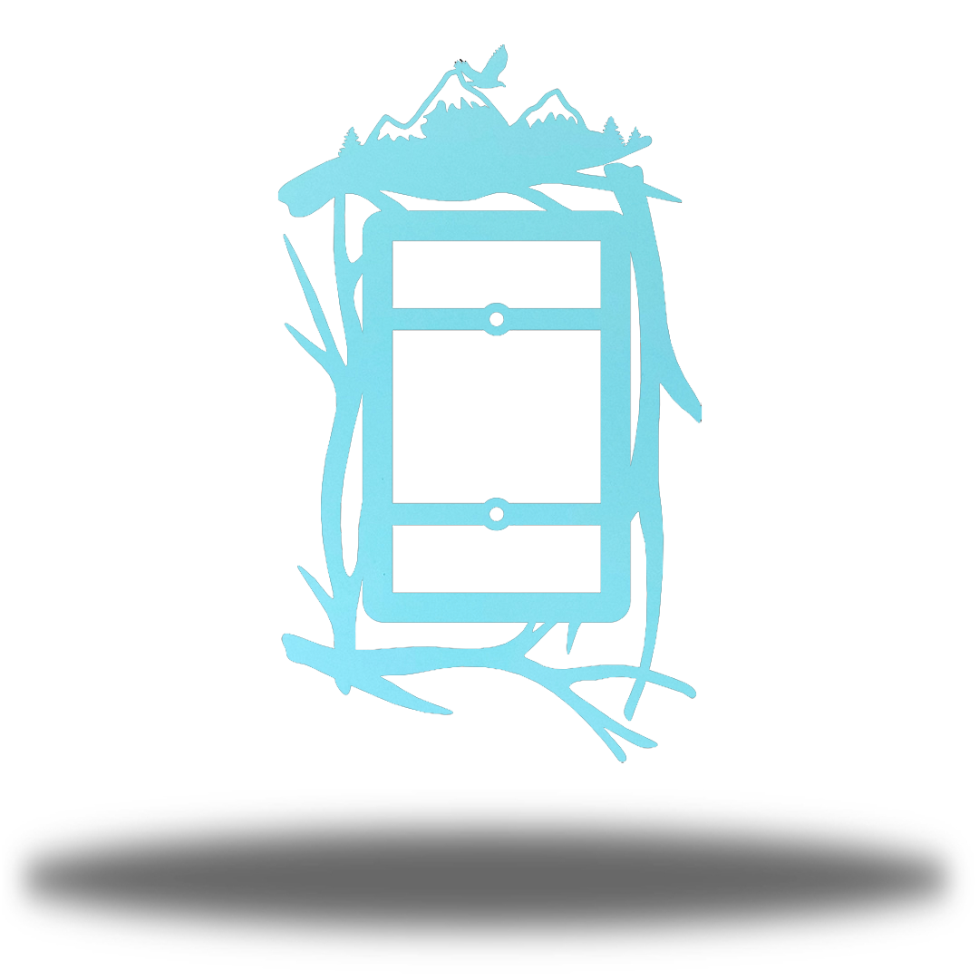 Riverside Designs-Mountain Scene Light Switch Cover-Metal Wall Art Décor