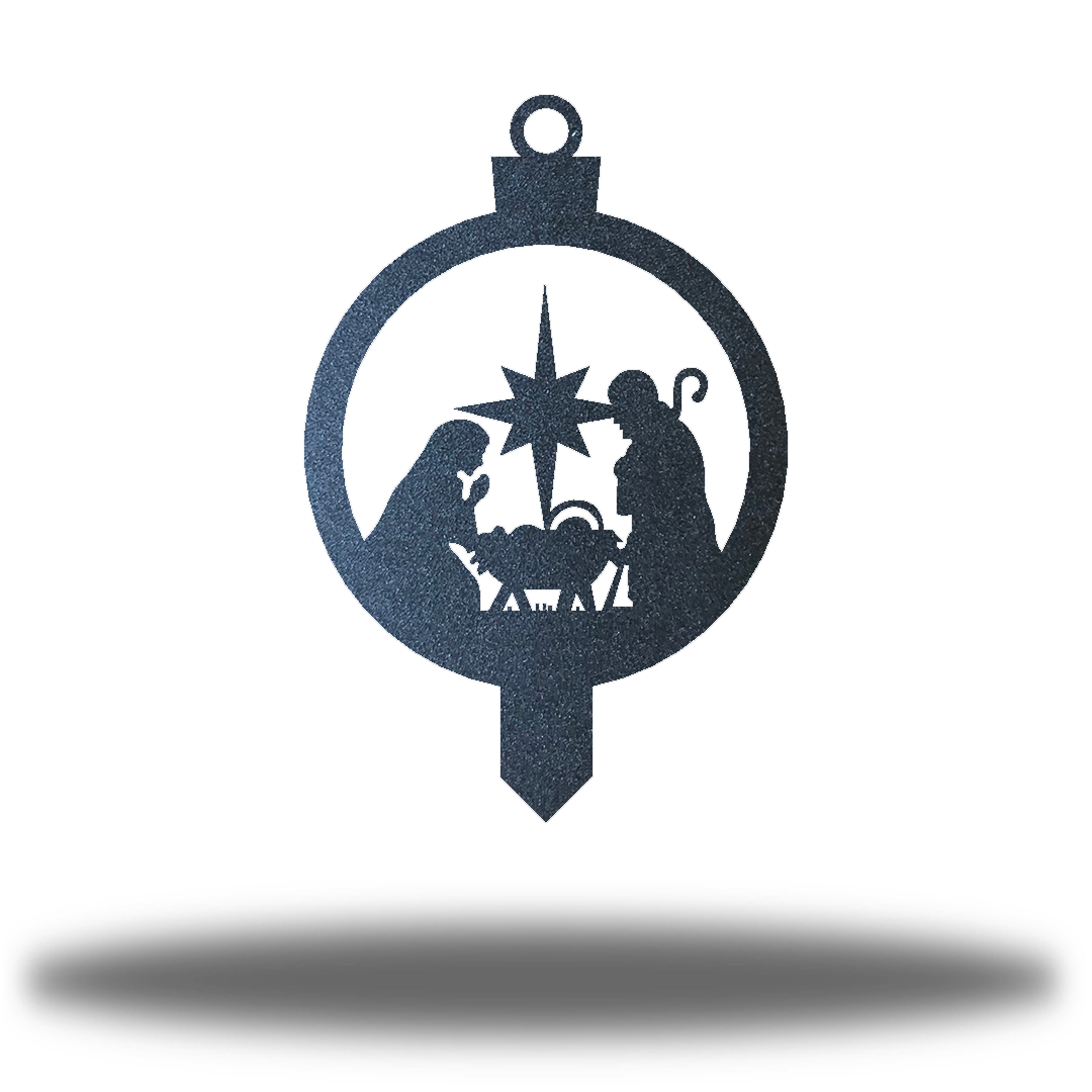 Riverside Designs-Nativity Scene Ornament Stake-Metal Wall Art Décor